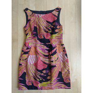 Linen and silk formal day dress